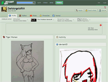 Tablet Screenshot of darkangelofkh.deviantart.com