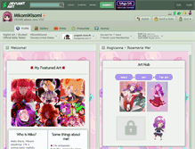 Tablet Screenshot of mikomikisomi.deviantart.com