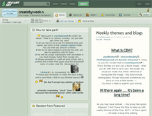 Tablet Screenshot of createbyweek.deviantart.com
