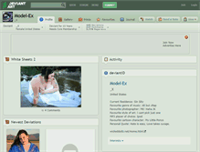 Tablet Screenshot of model-ex.deviantart.com