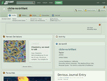 Tablet Screenshot of cliche-no-brilliant.deviantart.com