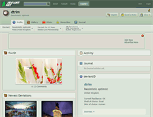 Tablet Screenshot of dtrim.deviantart.com