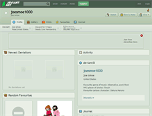 Tablet Screenshot of joesmoe1000.deviantart.com