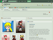 Tablet Screenshot of codyturner.deviantart.com