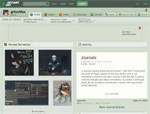 Tablet Screenshot of grinchfox.deviantart.com