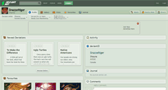 Desktop Screenshot of drazzeltiger.deviantart.com