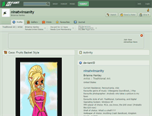 Tablet Screenshot of ninatwinsanity.deviantart.com