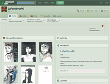 Tablet Screenshot of lafeeverte90.deviantart.com