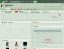 Tablet Screenshot of illustratorial.deviantart.com