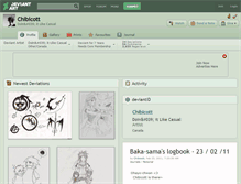 Tablet Screenshot of chibicott.deviantart.com