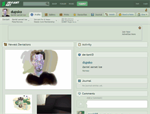Tablet Screenshot of dupsko.deviantart.com