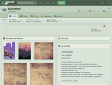 Tablet Screenshot of nicrummel.deviantart.com