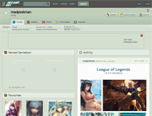 Tablet Screenshot of madpostman.deviantart.com