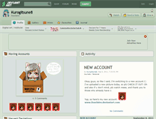 Tablet Screenshot of kurogitsune8.deviantart.com