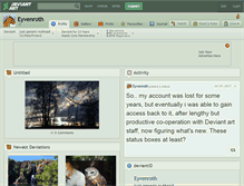 Tablet Screenshot of eyvenroth.deviantart.com