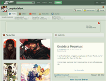 Tablet Screenshot of complextalent.deviantart.com