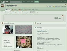 Tablet Screenshot of crystalreflection.deviantart.com