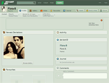 Tablet Screenshot of flora-b.deviantart.com
