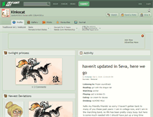 Tablet Screenshot of kinkocat.deviantart.com