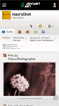 Mobile Screenshot of macroshot.deviantart.com