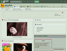 Tablet Screenshot of macroshot.deviantart.com