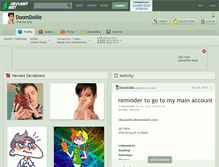 Tablet Screenshot of doomdollie.deviantart.com
