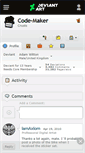 Mobile Screenshot of code-maker.deviantart.com