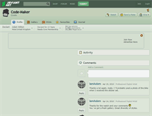 Tablet Screenshot of code-maker.deviantart.com