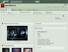 Tablet Screenshot of peterdigiacomo.deviantart.com