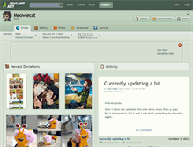 Tablet Screenshot of meowiecat.deviantart.com