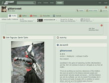 Tablet Screenshot of glittersweet.deviantart.com