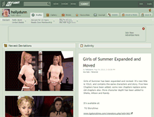 Tablet Screenshot of hollydunn.deviantart.com