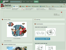 Tablet Screenshot of gual-kun.deviantart.com