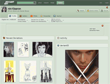 Tablet Screenshot of nin10aaron.deviantart.com