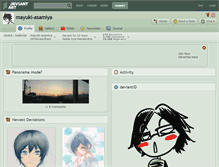 Tablet Screenshot of mayuki-asamiya.deviantart.com