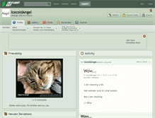 Tablet Screenshot of icecoldangel.deviantart.com