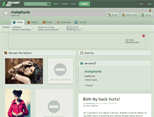 Tablet Screenshot of msasphyxia.deviantart.com