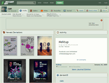 Tablet Screenshot of can.deviantart.com