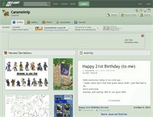 Tablet Screenshot of caramelmlp.deviantart.com