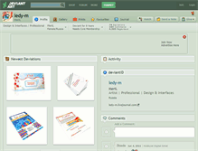 Tablet Screenshot of ledy-m.deviantart.com