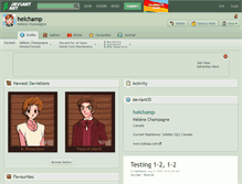 Tablet Screenshot of helchamp.deviantart.com