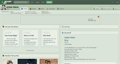 Desktop Screenshot of amber-raine.deviantart.com