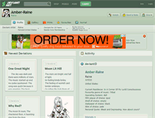 Tablet Screenshot of amber-raine.deviantart.com