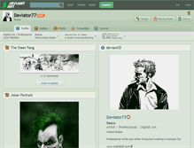 Tablet Screenshot of deviator77.deviantart.com