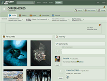 Tablet Screenshot of copperhedred.deviantart.com