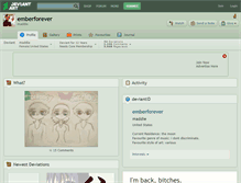 Tablet Screenshot of emberforever.deviantart.com