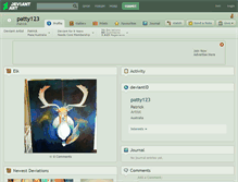 Tablet Screenshot of patty123.deviantart.com