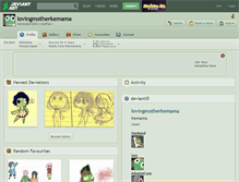 Tablet Screenshot of lovingmotherkemama.deviantart.com