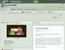 Tablet Screenshot of glowin-theshark.deviantart.com