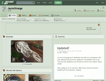 Tablet Screenshot of jaynestrange.deviantart.com